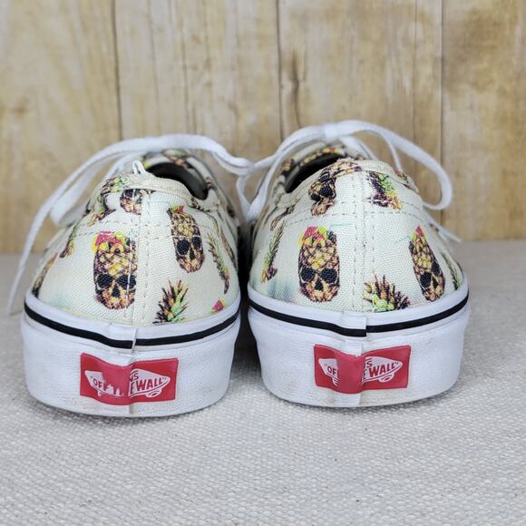 VANS Drained & Confused Aloha Pineapple Skull Low Sneakers Unisex M 7.5/ W 9 - Picture 6 of 14